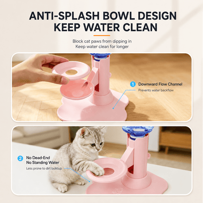 🐱💧 Gravity Cat Water Dispenser – No Electricity, Always Fresh!