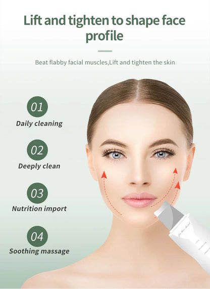 Deep Vibrate Facial Skin Scrubber & Blackhead Remover