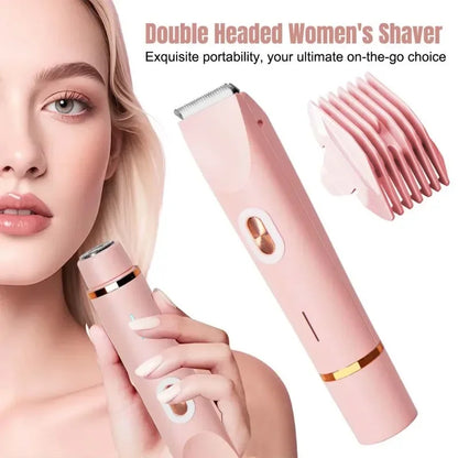 2-in-1 Painless Dual-Head Waterproof Electric Trimmer