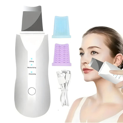 Deep Vibrate Facial Skin Scrubber & Blackhead Remover