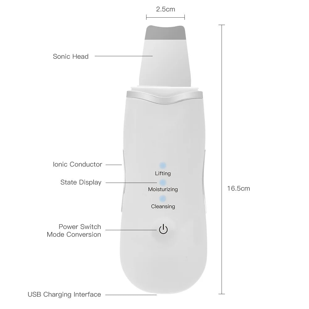 Deep Vibrate Facial Skin Scrubber & Blackhead Remover