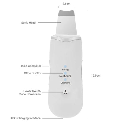 Deep Vibrate Facial Skin Scrubber & Blackhead Remover