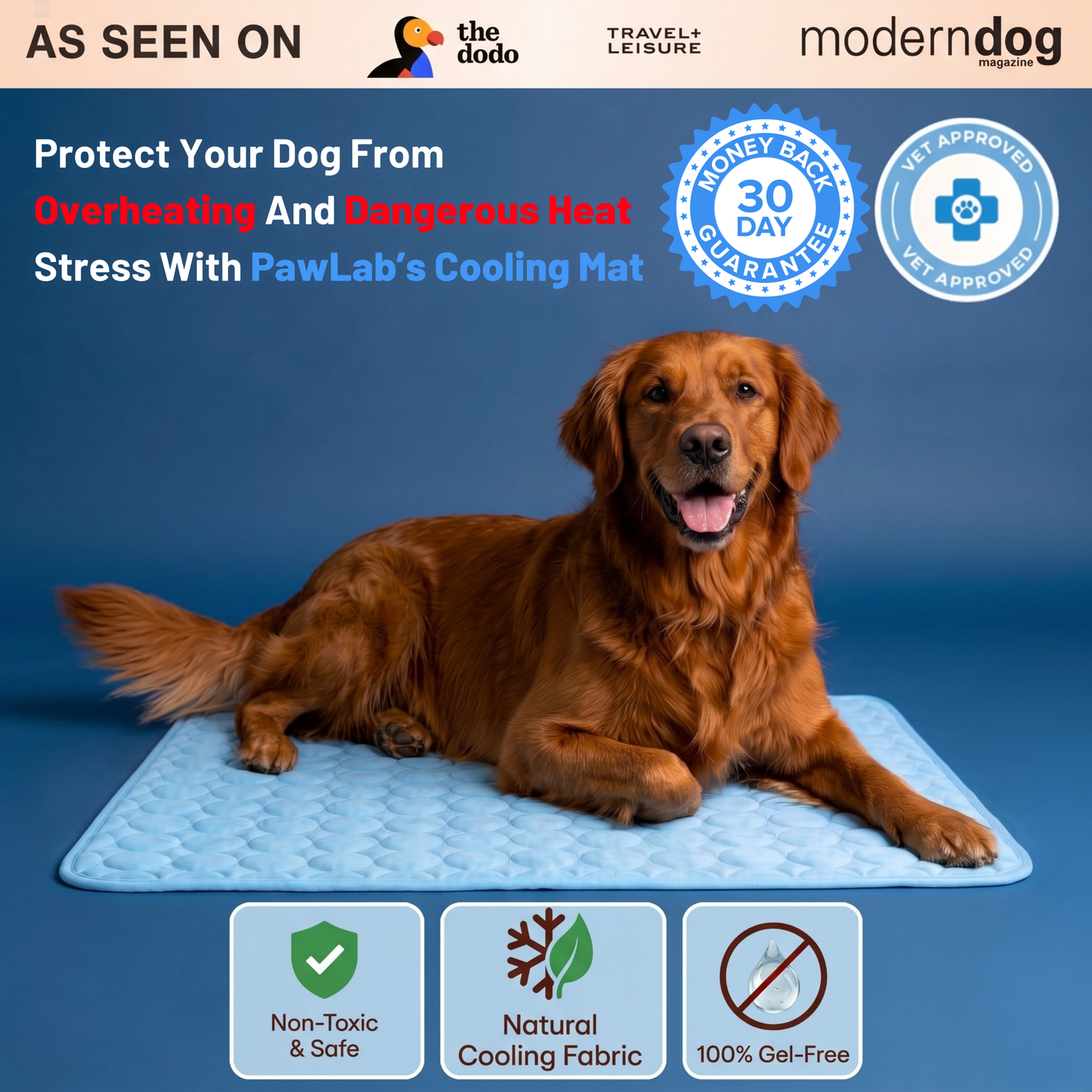🐾Dog Cooling Mat🔥 BUY 1 GET 1 FREE