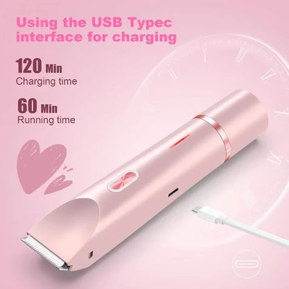 2-in-1 Painless Dual-Head Waterproof Electric Trimmer